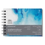 Winsor & Newton 6662578 Professional spiral ciltli sulu boya kağıdı - 15 yaprak 12,7 x 17,8 cm, 300 g/m², ince taneli, parlak doğa - Seçenekler: Jumbo Blok, Postart bloğu, Spiral Blok - İnce Taneli...