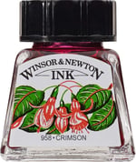 Winsor & Newton Çini Mürekkebi 14ml - Crimson - Seçenekler: 14 ml, 30 ml, 250 ml, 500 ml