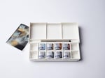 Winsor & Newton Cotman Suluboya Boya Seti, 8 Yarım Tava, Metalik Renkler Fırçalı