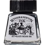 Winsor & Newton Drawing Ink Çizim Mürekkebi, 14ml, Indian Black 030