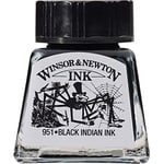 Winsor & Newton Drawing Ink Çizim Mürekkebi, 14ml, Indian Black 030