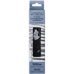 Winsor & Newton Willow Charcoal Sticks, Medium, 12/Pkg. - Seçenekler: 3 adet çizim kömürü, 3'lü kutu, Kömür, Sabitleyici., Silgi...
