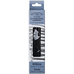 Winsor & Newton Willow Charcoal Sticks, Medium, 12/Pkg. - Seçenekler: 3 adet çizim kömürü, 3'lü kutu, Kömür, Sabitleyici., Silgi...