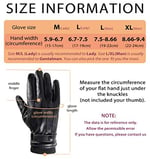 Winter Handschuhe Herren Faux Leder Warm Dick Vlies Winddicht Kälteschutz Thermal Fäustlinge Anti-Rutsch Berührungssensitiver Bildschirm für Outdoor Fahren Camping Damen Teenager…