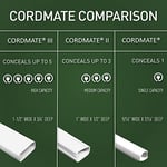 Wiremold Kablo Yönetim Kiti, CordMate II, Kordon Düzenleyici ve Gizleyici, Kablo Kapatıcı ve Duvar Koruyucu, Orta Kapasite, CMK50
