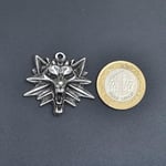 Witcher Deri ip Kolye - Gümüş Kaplama - Kadın Erkek Kolye - No:752
