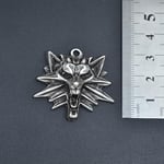 Witcher Deri ip Kolye - Gümüş Kaplama - Kadın Erkek Kolye - No:752