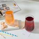 Wlasss 16 oz Highball Bardakları, 4 Adet Kurşunsuz İçme Bardakları. Su, Meyve Suyu, Şarap, Bira ve Viski için Şeffaf Cam Bardak Seti, Kokteyl Bardağı Seti İçecek