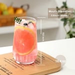 Wlasss 16 oz Highball Bardakları, 4 Adet Kurşunsuz İçme Bardakları. Su, Meyve Suyu, Şarap, Bira ve Viski için Şeffaf Cam Bardak Seti, Kokteyl Bardağı Seti İçecek