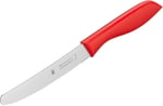 WMF 2 Parça Kahvaltı Bıçağı Seti, 23 cm, Tırtıklı Ekmek ve Sandviç Bıçağı, Özel Bıçak Çeliği, Plastik Sap, Kırmızı