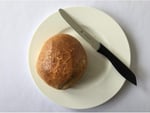 WMF 2 Parça Kahvaltı Bıçağı Seti, 23 cm, Tırtıklı Ekmek ve Sandviç Bıçağı, Özel Bıçak Çeliği, Plastik Sap, Kırmızı