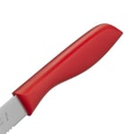 WMF 2 Parça Kahvaltı Bıçağı Seti, 23 cm, Tırtıklı Ekmek ve Sandviç Bıçağı, Özel Bıçak Çeliği, Plastik Sap, Kırmızı