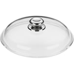 WMF 28 cm Cam Tava Kapağı, Metal Kulplu, Isıya Dayanıklı Cam, 28 cm Tavalar İçin, Bulaşık Makinesinde Yıkanabilir