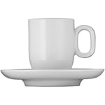WMF Barista 4 Parça Espresso Fincan Takımı, 2 Adet 60 ml Espresso Fincanı ve 2 Fincan Tabağı, Porselen, Bulaşık Makinesinde Yıkanabilir