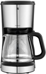 WMF Bueno filtre kahve makinesi, cam, 10 fincan, aroma cam sürahili kahve makinesi, damlama durdurucu, sıcak tutma plakası, kromargan/gümüş, 1000 W