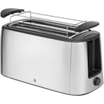WMF Bueno Pro Çelik İki Bölmeli Uzun Hazneli 6 Isı Ayarlı Gümüş Ekmek Kızartma Makinesi 1550 W