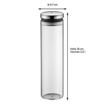 WMF Cam Saklama Kabı, 2 L, 36 cm, Kapaklı Cam Kavanoz, Geniş Dolum Ağızlı, Kahve Çekirdeği ve Müsli Saklama Kabı - Seçenekler: 1.5 L, 2 L