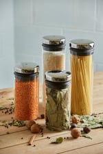WMF Cam Saklama Kabı, 2 L, 36 cm, Kapaklı Cam Kavanoz, Geniş Dolum Ağızlı, Kahve Çekirdeği ve Müsli Saklama Kabı - Seçenekler: 1.5 L, 2 L