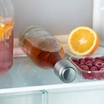 WMF Clever&More şampanya kapağı 3,5 cm yazılı, şampanya kapağı, şampanya şişesi kapağı, Cromargan paslanmaz çelik mat, şişe kapağı