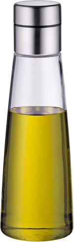 WMF De Luxe Yağ ve Sirke Şişesi, 500 ml, Yağ ve Sirke Dökme Şişesi, Cam Gövde, Cromargan® Yüksek Kaliteli Parlak Paslanmaz Çelik, Bulaşık Makinesinde Yıkanabilir