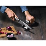 WMF Gourmet 2 Kademeli Bıçak Bileyici, Seramik Bileme Diskleri, Ön ve İnce Bileme, Güvenli Kullanım - Seçenekler: Gümüş, Çelik