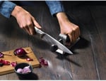 WMF Gourmet 2 Kademeli Bıçak Bileyici, Seramik Bileme Diskleri, Ön ve İnce Bileme, Güvenli Kullanım - Seçenekler: Gümüş, Çelik