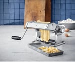 WMF Gourmet Manuel Makarna Makinesi, 19,5 x 12,5 x 12,5 cm, 9 Hamur Kalınlığı Ayarı, Lazanya Hamuru, İnce ve Geniş Erişte İçin