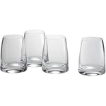 WMF Kineo 4 Parça Su Bardağı Seti, 325 ml, Kristal Cam, İnce Ağız Kenarlı, Ergonomik Tasarım, Bulaşık Makinesinde Yıkanabilir - Seçenekler: Modern, Pratik, 325 ml (3.15 in x 3.94 in), 280 ml