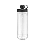 WMF Kitchenminis Smoothie-to-go, Smoothie Maker klein, Mini Standmixer mit zwei Mix-/Trinkbehältern 0,6l, 300 W, edelstahl matt