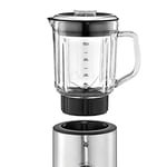 WMF Küchenminis Kompakt Blender, 400 W, Mini Sürahi Blender, 800 ml Cam Hazne, Mat Paslanmaz Çelik