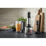 WMF Kult X El Blenderı Seti, 5 Parça, 600 W, Paslanmaz Çelik El Blenderı, Çırpıcı, Ezici Aparat, Doğrayıcı, 700 ml Karıştırma Kabı, Bulaşık Makinesinde Yıkanabilir