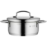 WMF Mini Derin Tencere, 12 cm, 0,7 L, Metal Kapaklı, İndüksiyon Uyumlu, Cromargan® Yüksek Kaliteli Parlak Paslanmaz Çelik,  - Seçenekler: Düşük Güveç, Et tenceresi, Güveç Tabağı, Kızartma Tenceresi...