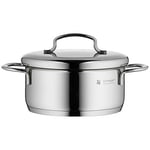WMF Mini Derin Tencere, 14 cm, 0,9 L, Metal Kapaklı, İndüksiyon Uyumlu, Cromargan® Yüksek Kaliteli Parlak Paslanmaz Çelik,  - Seçenekler: Düşük Güveç, Et tenceresi, Güveç Tabağı, Kızartma Tenceresi...