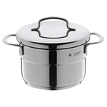 WMF Mini Derin Tencere, 14 cm, 1,3 L, Metal Kapaklı, İndüksiyon Uyumlu, Cromargan® Yüksek Kaliteli Paslanmaz Çelik, Üst Üste Saklanabilir