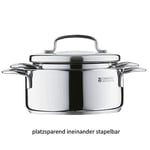 WMF Mini İndüksiyon Tabanlı Çelik Kısa Tencere 16 cm