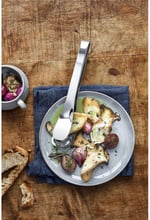 WMF Nuova Delikli Servis Maşası, 25 x 5,5 cm, Makarna, Kuşkonmaz ve Antipasti Maşası, Cromargan® Yüksek Kaliteli Parlak Paslanmaz Çelik, Bulaşık Makinesinde Yıkanabilir