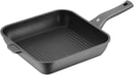 WMF PermaDur Premium Izgara Tavası, 28 cm, İndüksiyon Uyumlu, Yapışmaz Kaplamalı Alüminyum, Kare Tava, Çıtır Pişirme İçin İdeal, Ergonomik Pla - Seçenekler: Izgara tavası, Popüler, Parrilla 28 x 28 cm