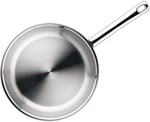 WMF Profi 28 cm Paslanmaz Çelik Tava, Kaplamasız, Cromargan® Yüksek Kaliteli Paslanmaz Çelik, İndüksiyon Dahil Tüm Ocaklarla Uyumlu, Fırına Girebilir, B - Bedenler: 20 cm, 28 cm, 20 cm (Auslaufmodell)