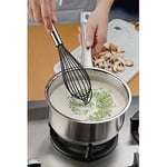 WMF Profi Plus Silikon Telli Çırpıcı, 25 cm, Cromargan® Yüksek Kaliteli Mat Paslanmaz Çelik, 200°C'ye Kadar Isıya Dayanıklı, Bulaşık Makinesinde Yıkanabilir