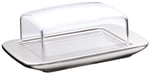 WMF Tereyağlık, 11,5 x 16,8 cm, Cromargan® Yüksek Kaliteli Mat Paslanmaz Çelik, Plastik Kapaklı, Bulaşık Makinesinde Yıkanabilir