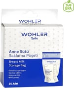 Wohler Süt Saklama Poşeti 25x3 adet 75 li
