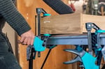 wolfcraft Easy 75 – 150 mm 3020000 | Tek elle kolayca gerilebilir ve gevşetilebilir, el işleri için ideal, güçlü 90 kg taşıma kapasitesi