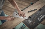 wolfcraft Evrensel açı 5205000 / açı ölçer, 300 mm kenar uzunluğu, 90° durdurma açısı ve çıkarılabilir açılı ray ile hassas işaretleme ve çizim için - Bedenler: 300mm, profesyonel