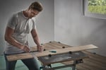 wolfcraft Evrensel açı 5205000 / açı ölçer, 300 mm kenar uzunluğu, 90° durdurma açısı ve çıkarılabilir açılı ray ile hassas işaretleme ve çizim için - Bedenler: 300mm, profesyonel