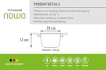 Woll Primanova Tencere, 20 cm, Derinlik 12 cm Nt - Seçenekler: Ø 20 cm, 12 cm hoch, Ø 24 cm, 12 cm hoch, Ø 28 cm...