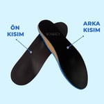 Wonkey İçe Basma ve Düz Taban Destekleyici Anatomik Ayakkabı Tabanlığı, Doğal Mantar Medikal Epin ve Ark Takviyeli İç Tabanlık (43)