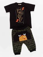 Woof Erkek Çocuk T-shirt Kapri Şort Takım