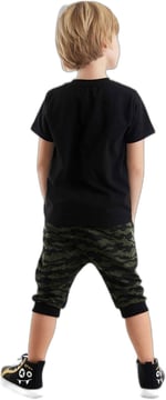 Woof Erkek Çocuk T-shirt Kapri Şort Takım