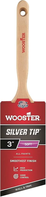 Wooster fırça, renk fırçası, gümüş uç, açılı fırça, 5221-3