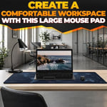 World XXL Profesyonel Ekstra Büyük Mouse Pad ve Bilgisayar Oyunu Mouse Mat Oyun Klavyesi Kaymaz Mouse Pad'ler Masa için 89,9 cm x 39,9 cm Ev Ofis Masa Pedi Klavye ve Oyun Pedi için Fare Altlığı